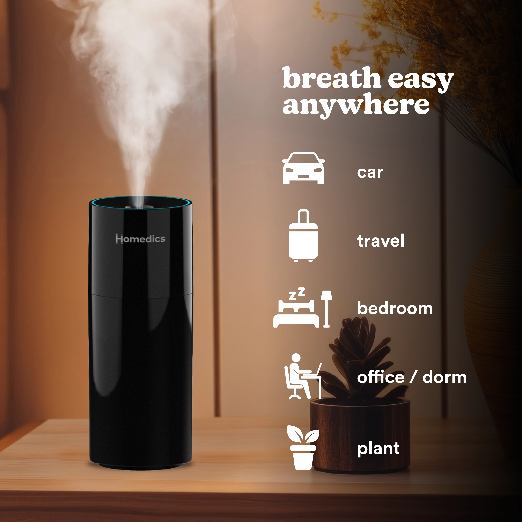 Homedics Portable Ultrasonic Humidifier - Image 15