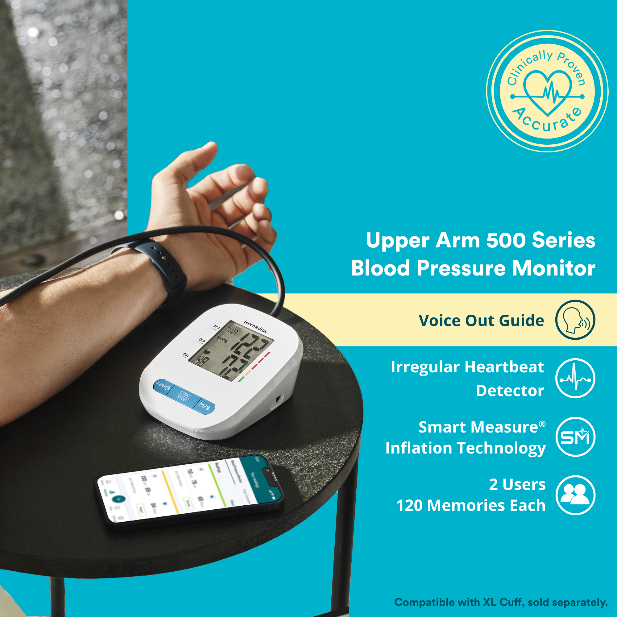 Upper Arm 500 Series Blood Pressure Monitor - Image 2